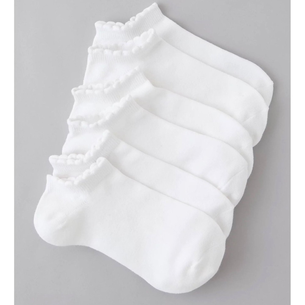 American Eagle Women White Ankle Socks 3 Pair Pack NWT One Size